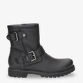 Felina botas de piel con forro interior de piel. negro