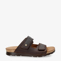 Saulo sandalias de piel con forro interior de piel. marron