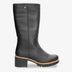 Patricia botas de piel con forro interior de pelo. negro