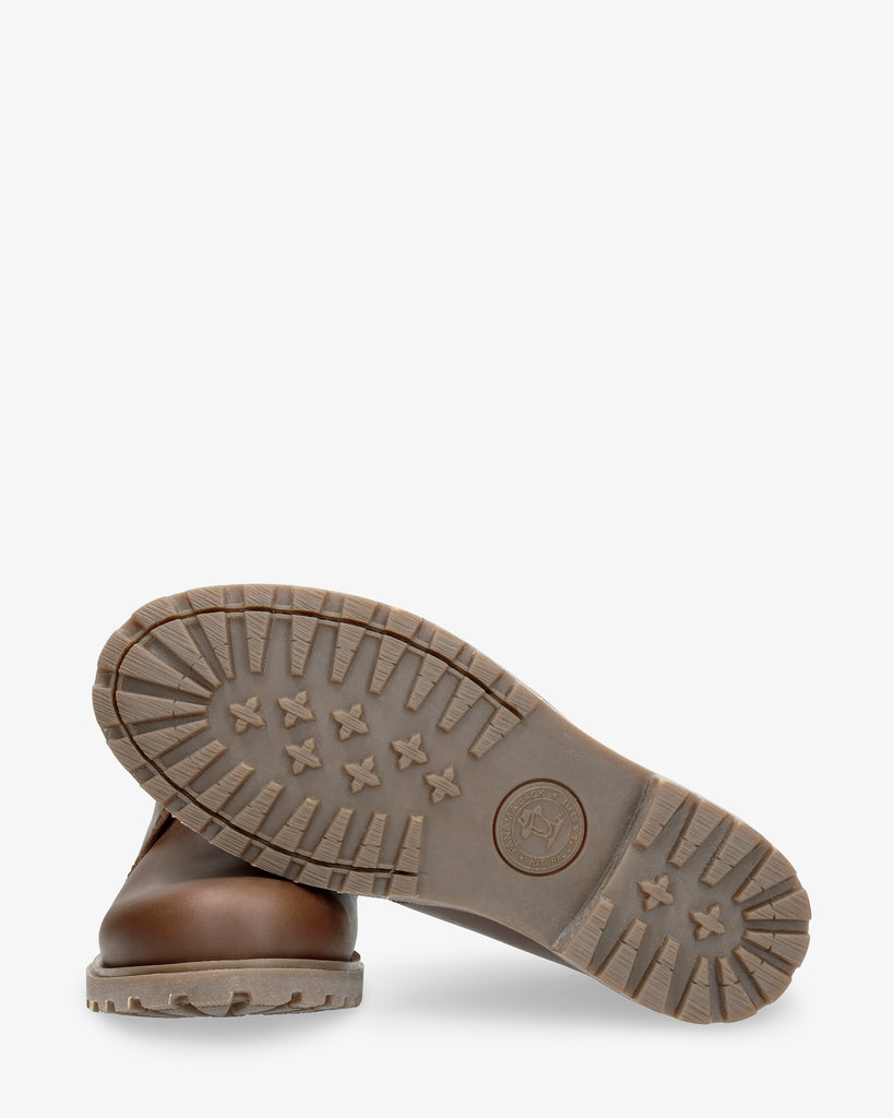 Bota Panama botín de piel con forro interior de piel. cuero