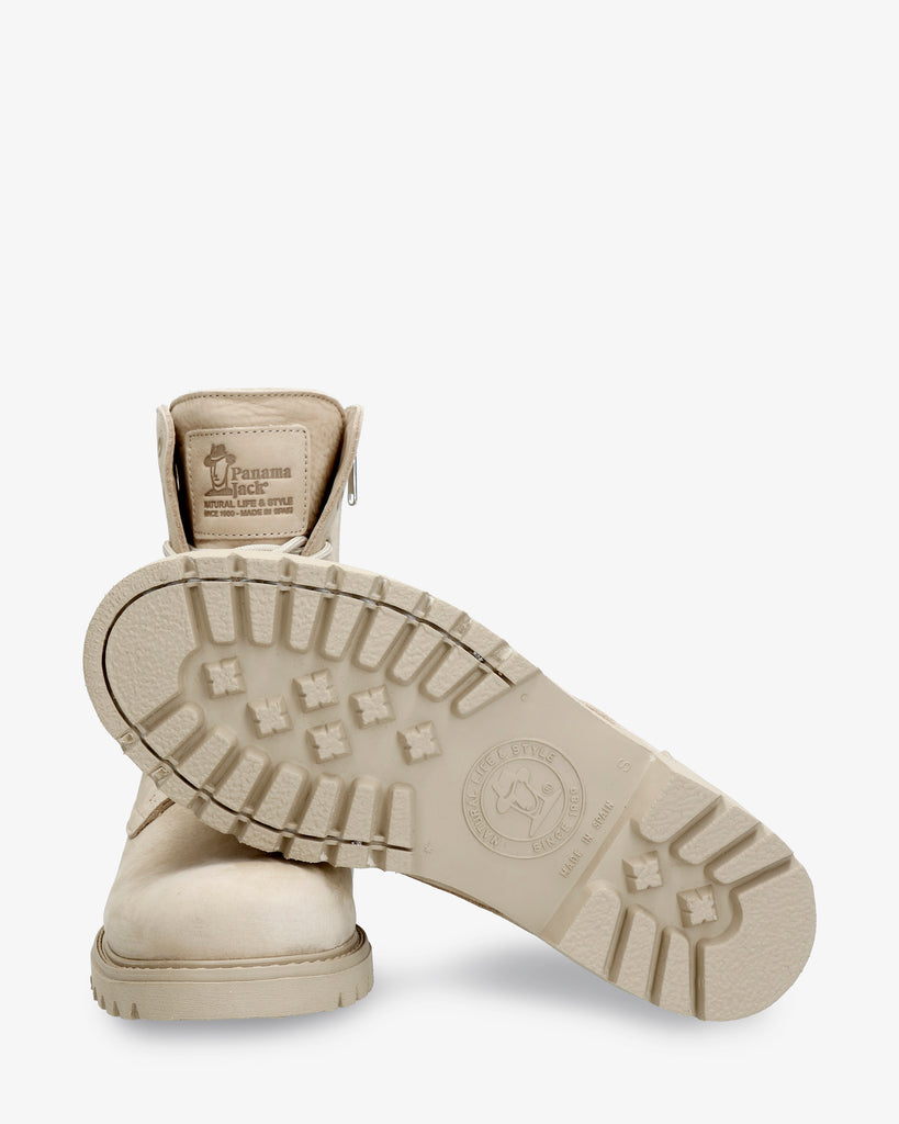 Frisia botas de piel con forro interior de piel. crudo