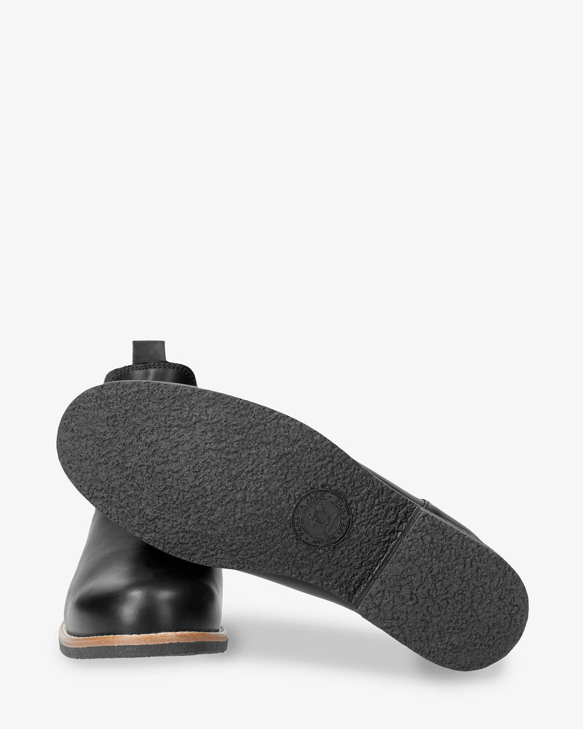 Giordana Igloo Trav botines de piel con forro interior de pelo natural. negro