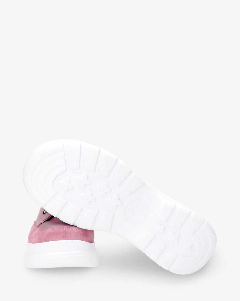 Hilda sneakers de piel con forro interior de piel. rosa