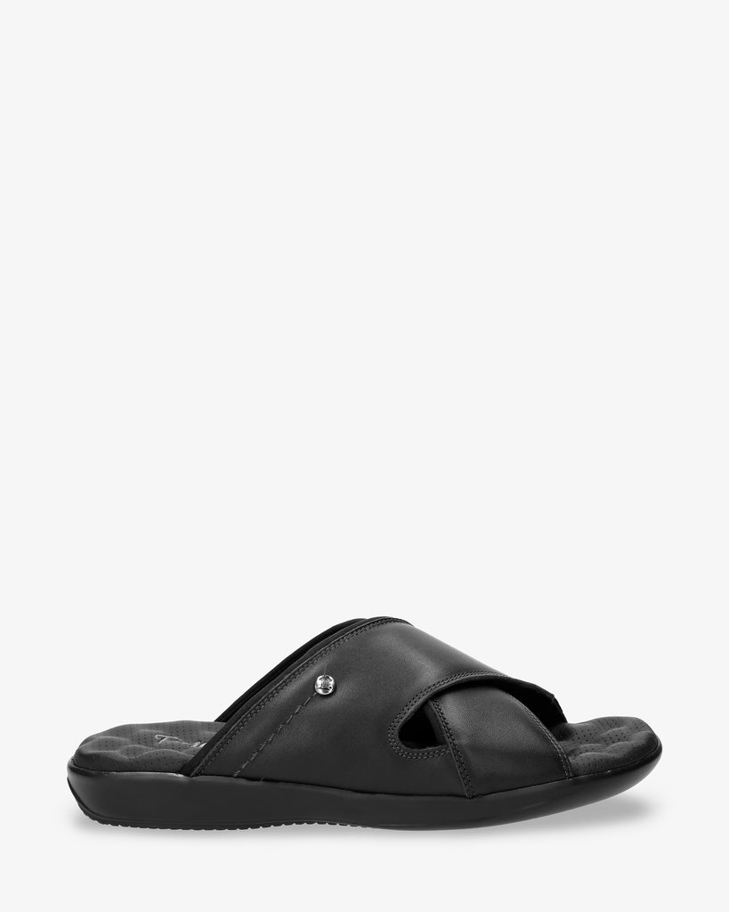 Magic sandalias de piel con forro interior de lycra. negro