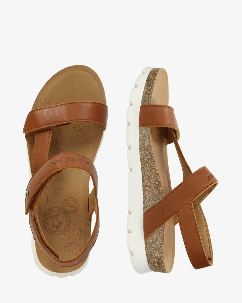 Selma sandalias de piel con forro interior de piel. cuero