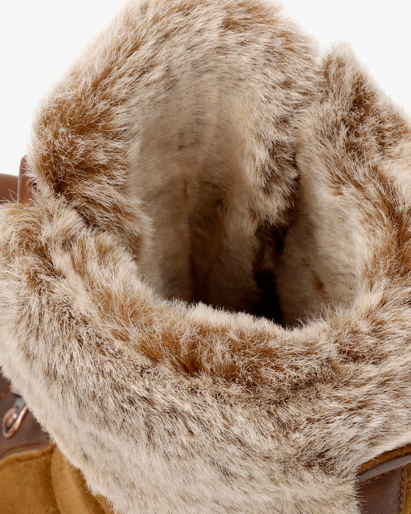 Tuscani botas de piel con forro interior de pelo. cuero