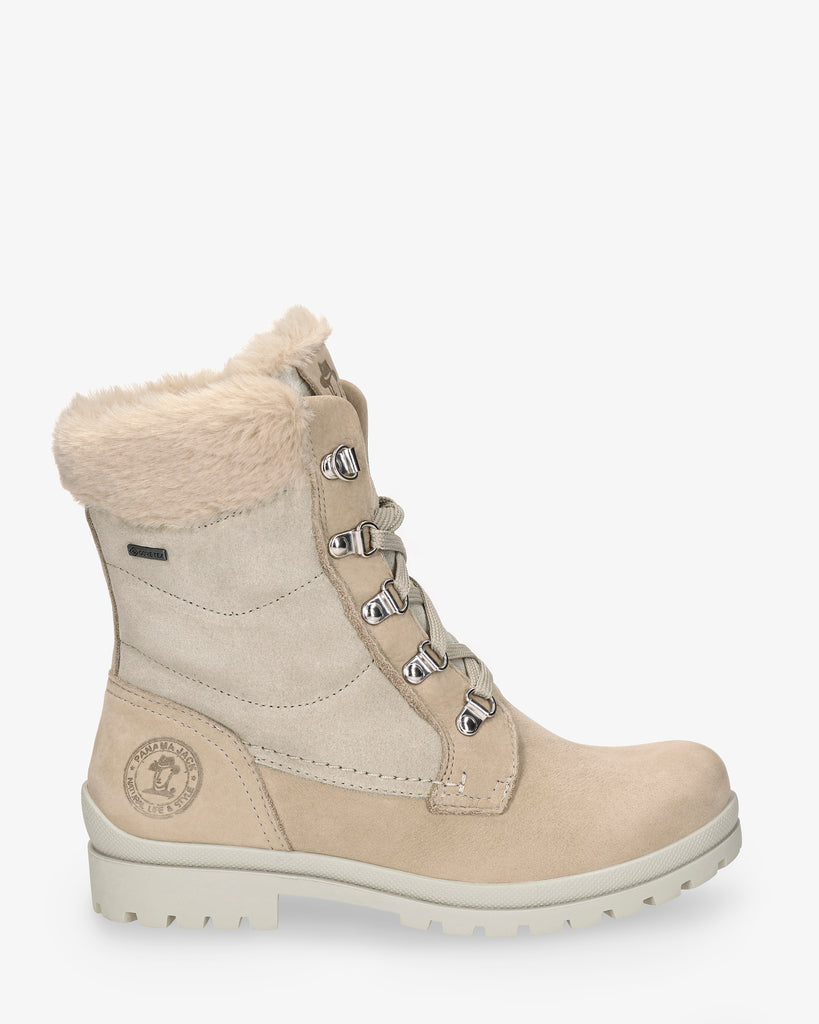 Tuscani Gtx botas de piel con forro interior de gore-tex®. crudo