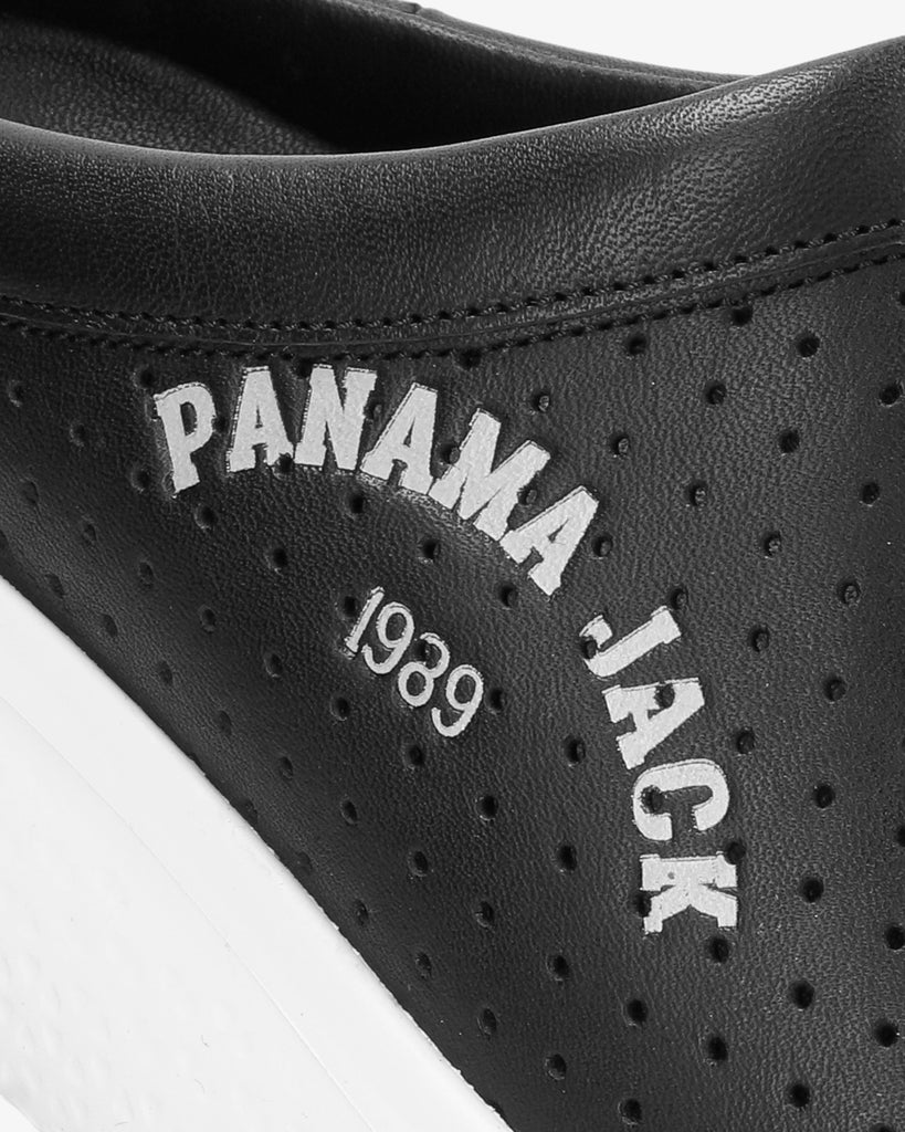 Yannick zueco de piel con forro interior de piel. negro