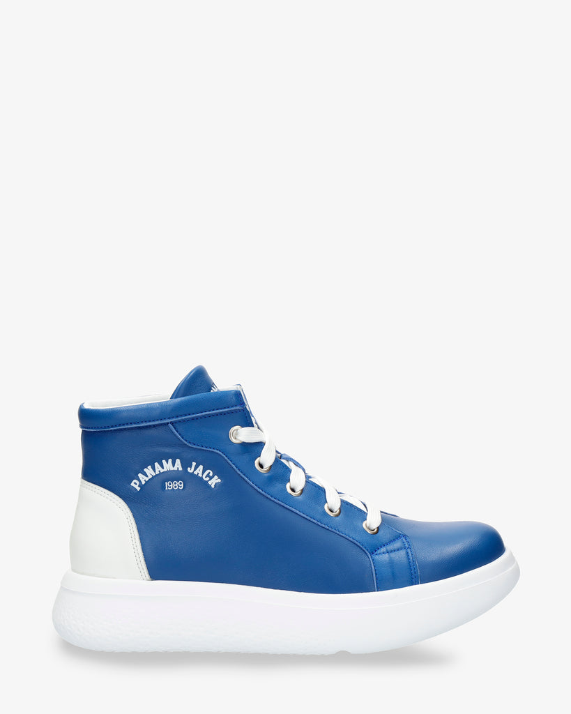 Yumbel botines de piel con forro interior de piel. azul